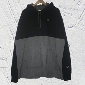 NWOT Colorblock Champion Pullover Hoodie (Gray/Black)